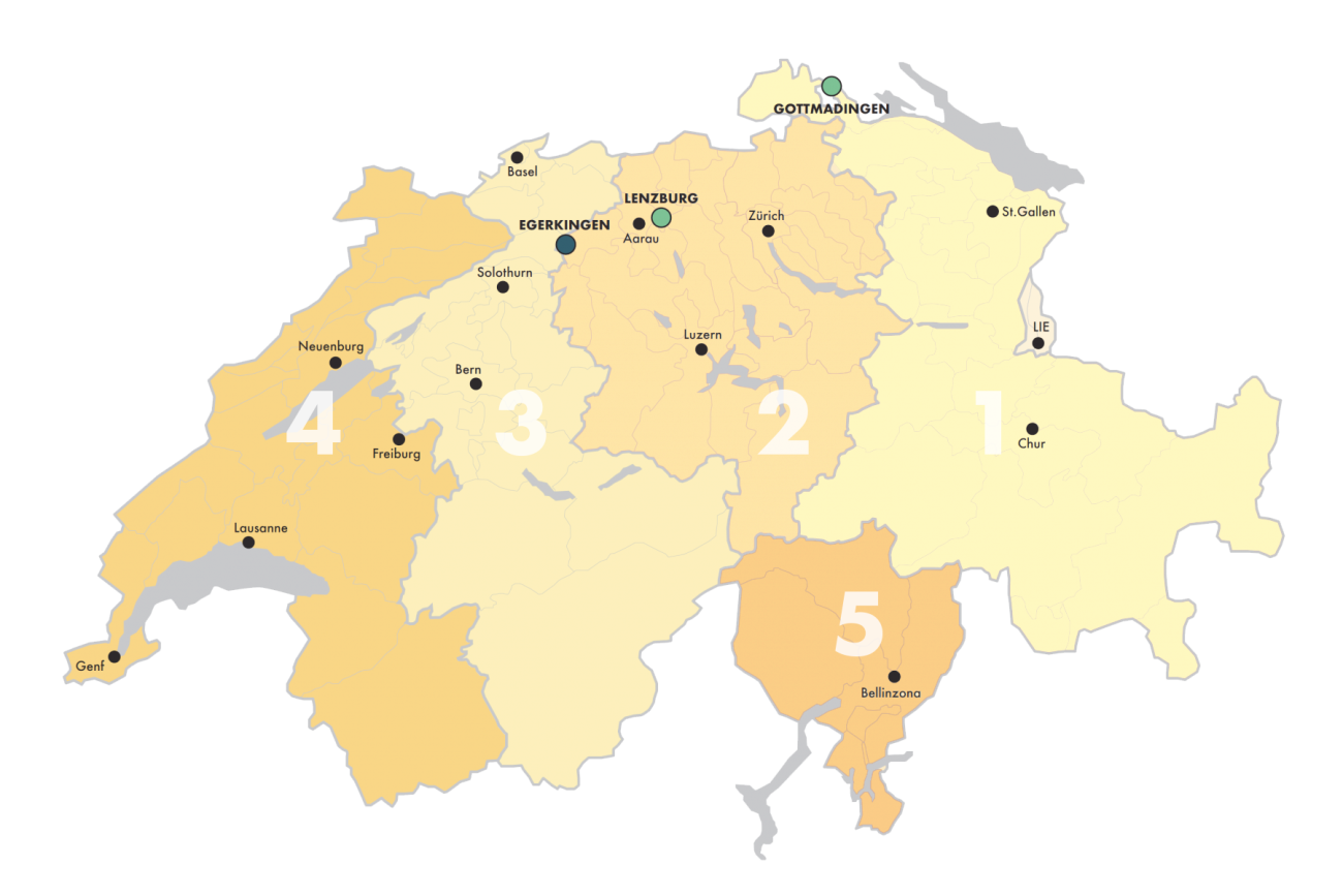 Svizzera mappa